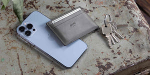 Essentials Collection - Taupe Leather Card-holder