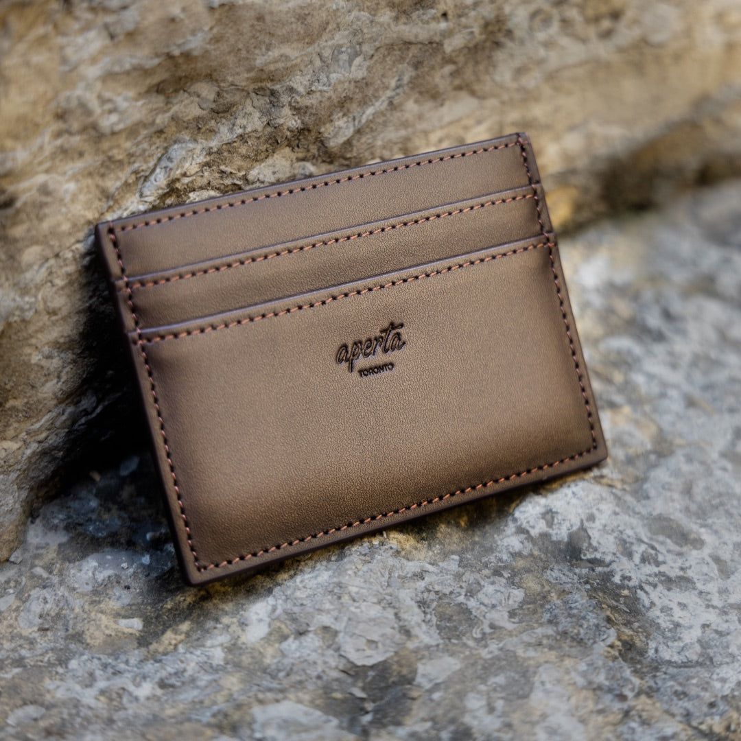 Essentials Collection - Espresso Leather Cardholder